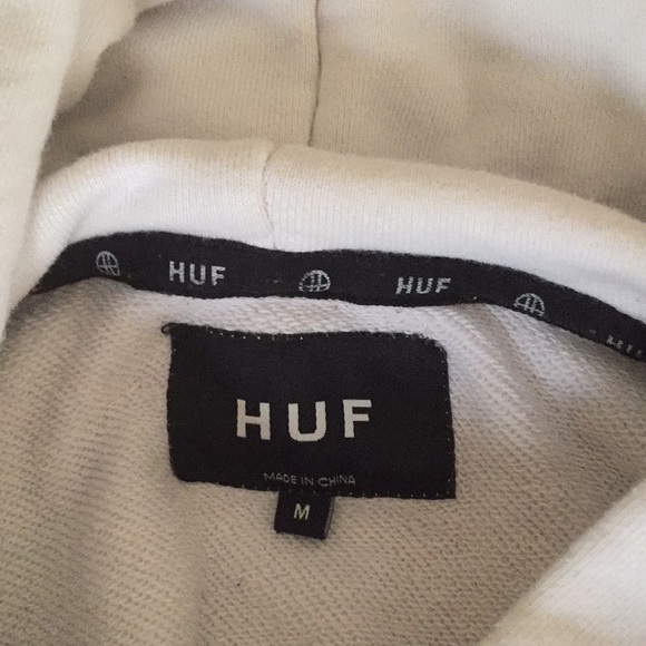 Men’s white HUF sweatshirt size medium - Picture 4 of 4